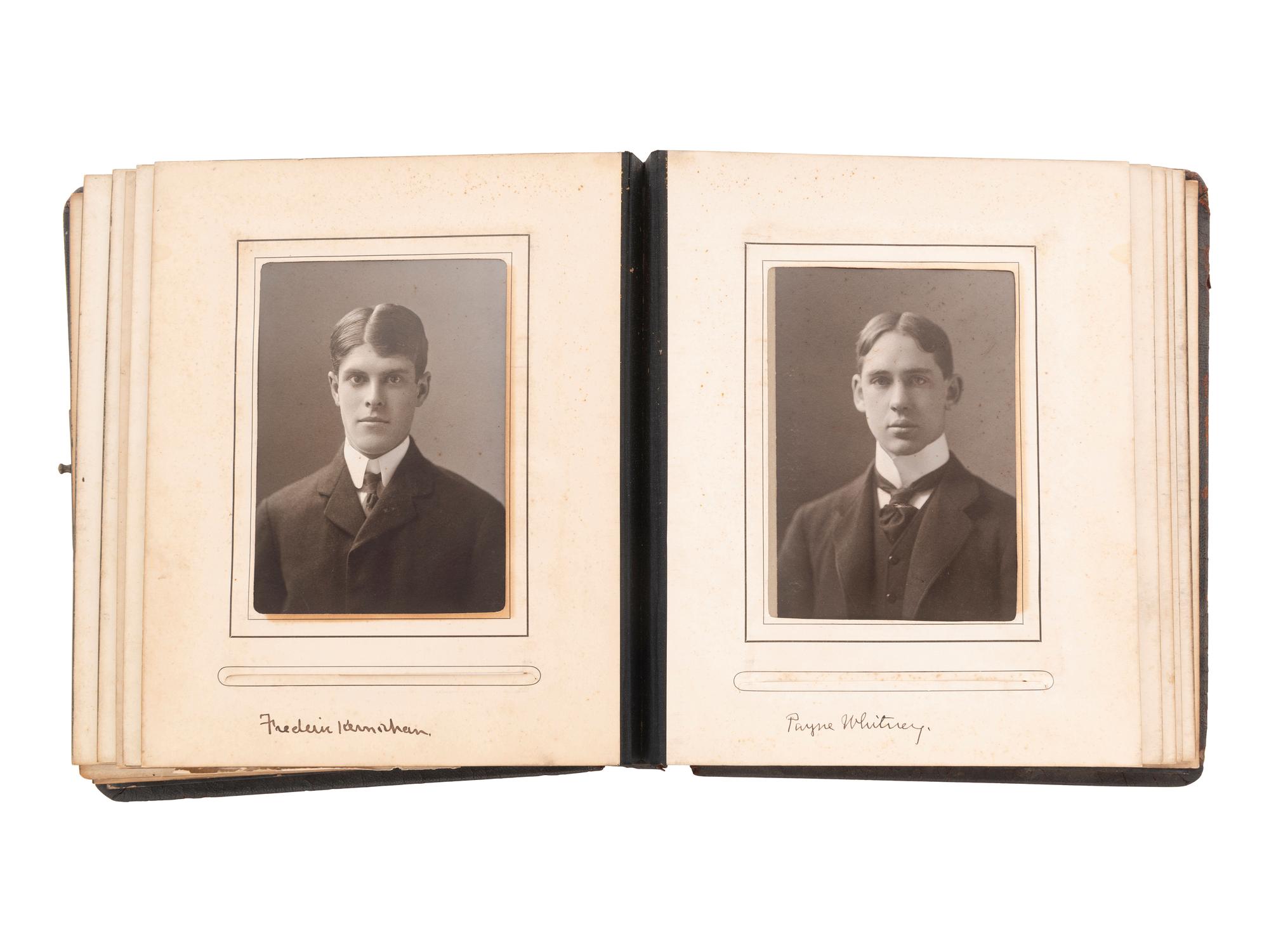 [EDUCATION]. Yale University Skull & Bones photographic album incl. African American man "Williams."