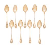A Set of Twelve French Silver-Gilt Teaspoons