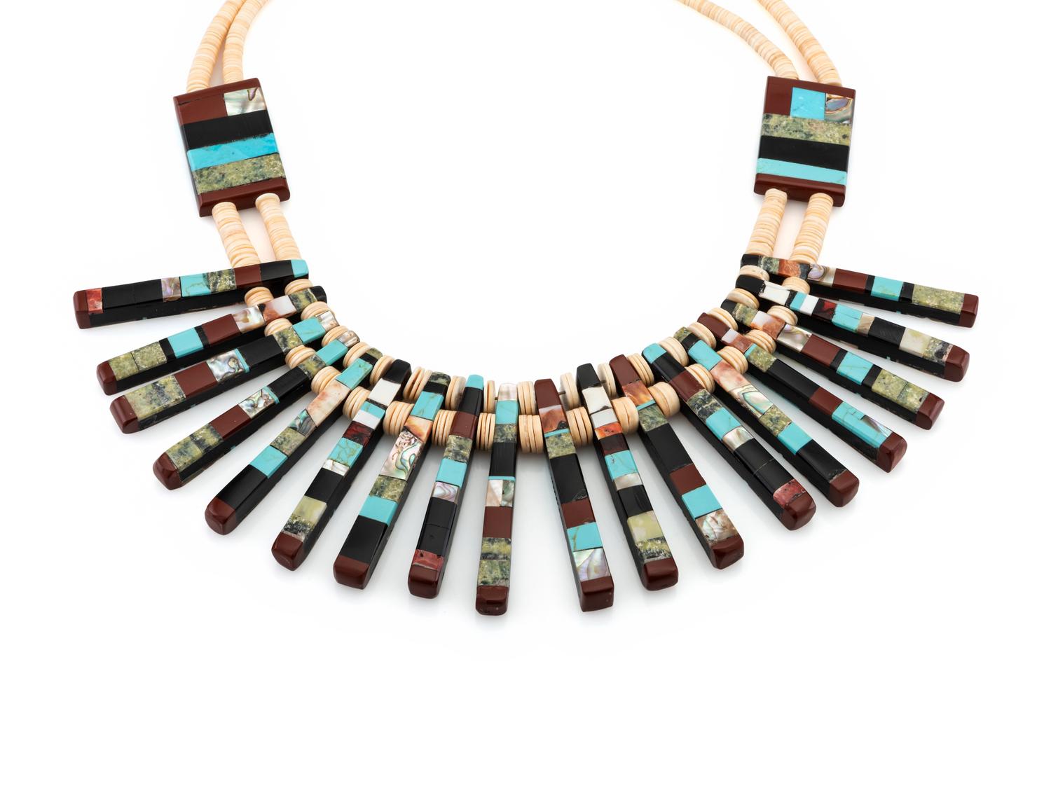 Kewa Mosaic Inlay Necklace