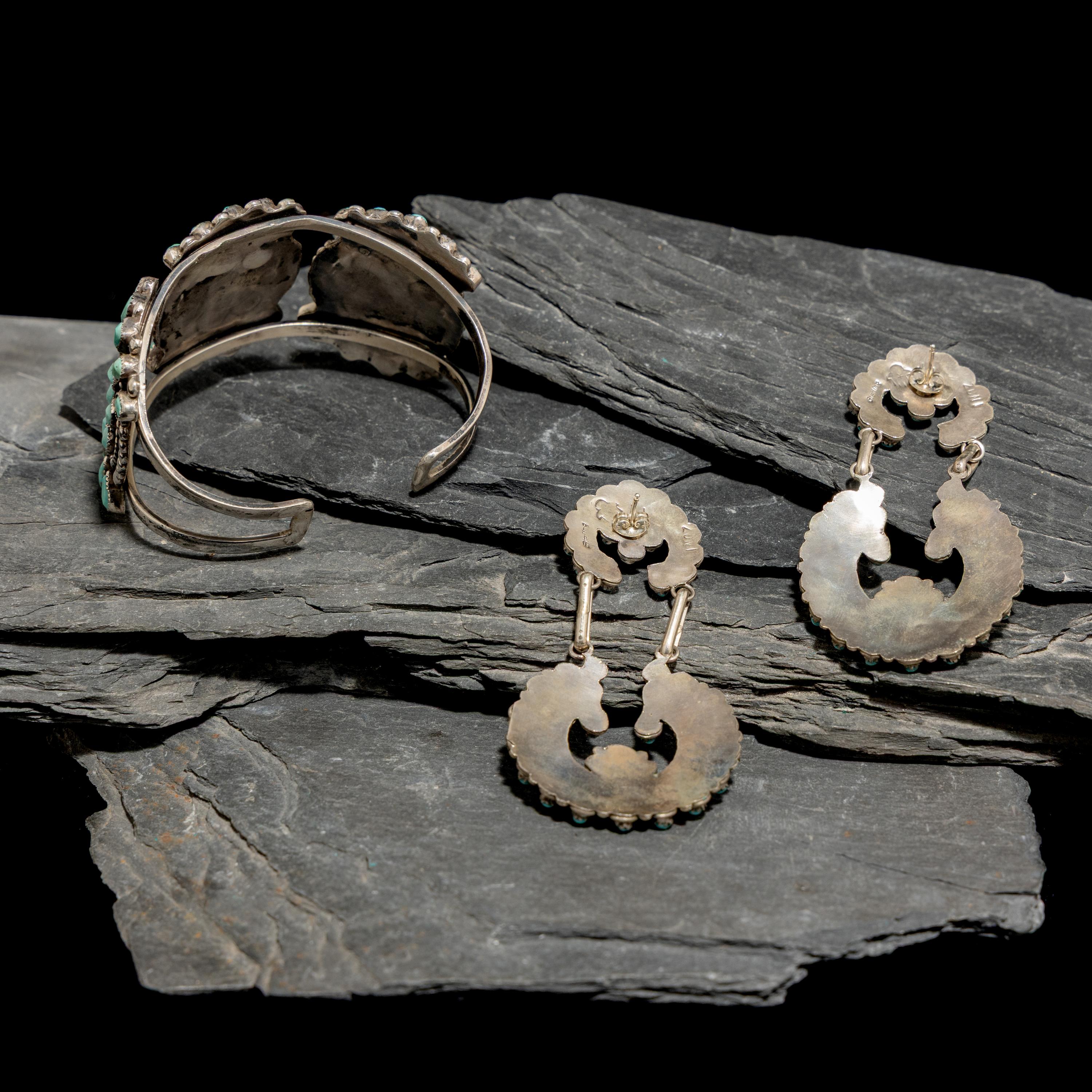 Zuni Silver and Petit Point Jewelry