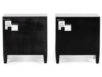 A Pair of Bernhardt Mirrored Side Tables