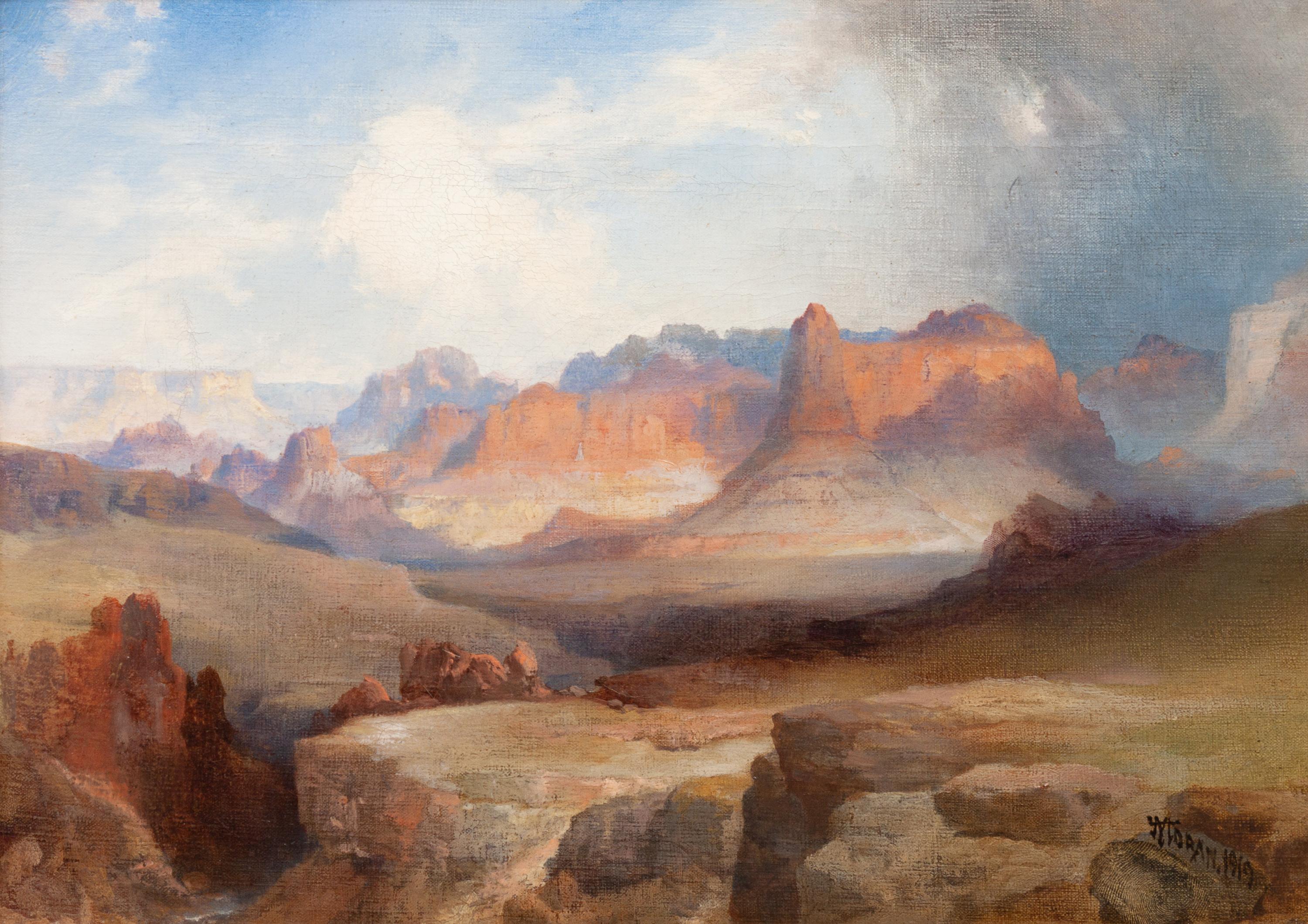 Thomas Moran (American, 1837-1926) — View of Zion, 1919