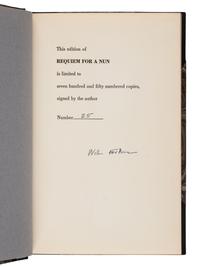 FAULKNER, William (1897-1962). Requiem for a Nun . New York: Random House, 1951.