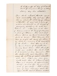 [LINCOLN, Abraham (1809-1865)]. Autographs of Lincoln friends and associates, including: