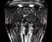 A Pair of English Cut Glass Vases