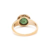 GEORGIAN, CHROME CHALCEDONY AND DIAMOND RING
