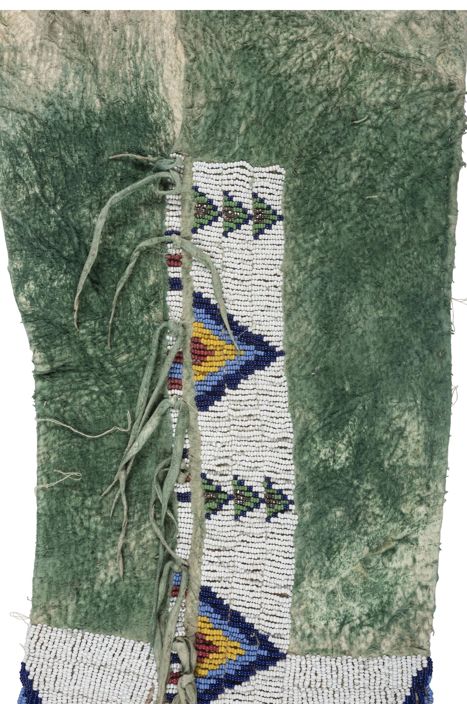 Central Plains Beaded Hide Leggings