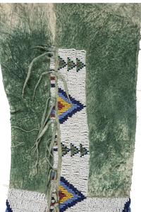 Central Plains Beaded Hide Leggings