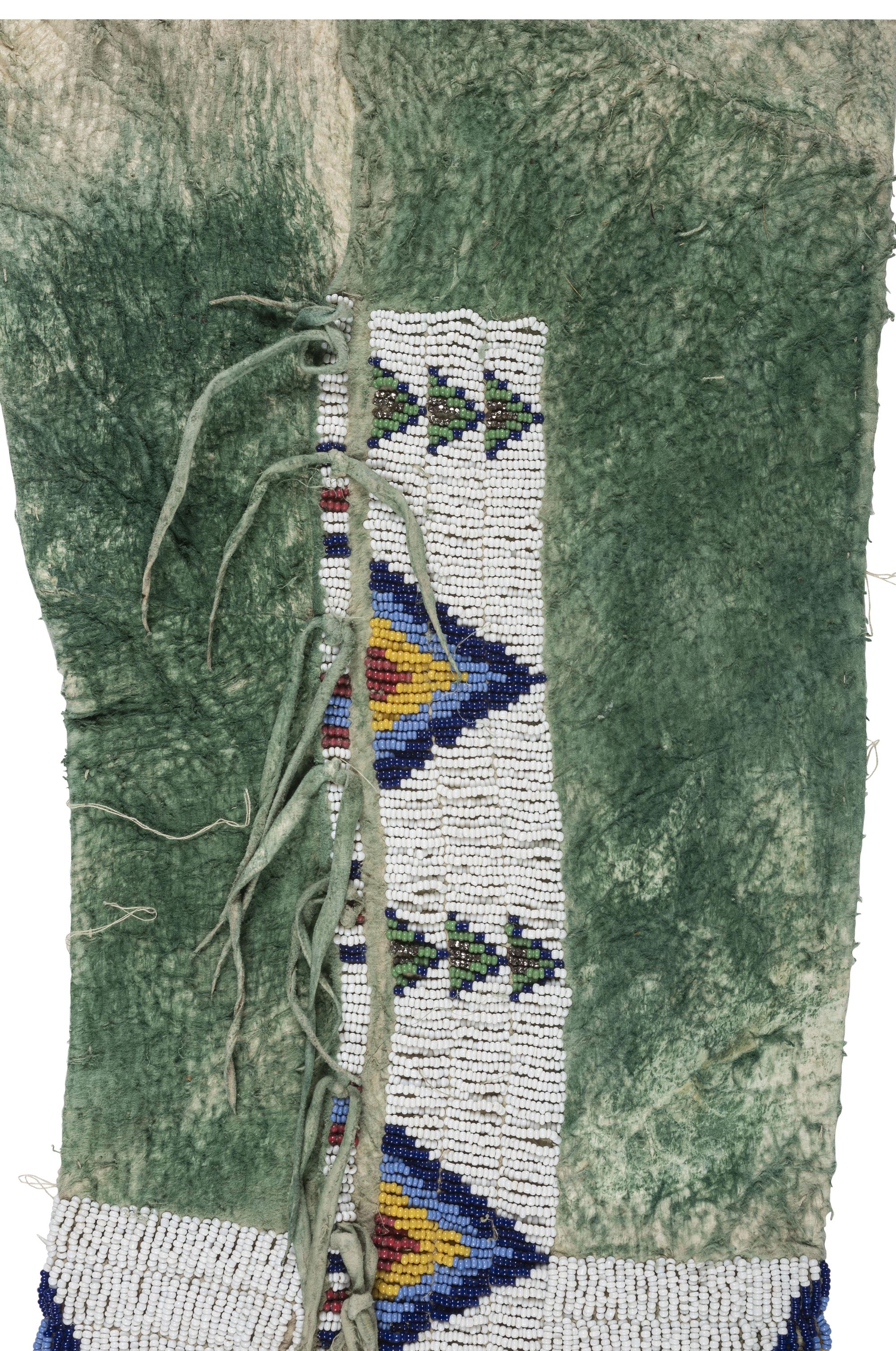 Central Plains Beaded Hide Leggings