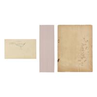 [Judaica] Group of 3 pieces of ephemera