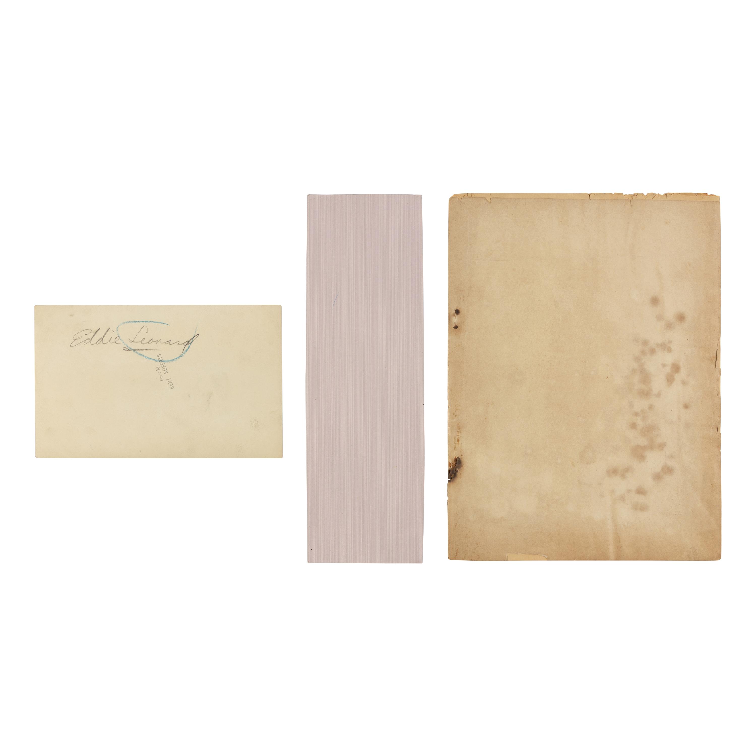 [Judaica] Group of 3 pieces of ephemera