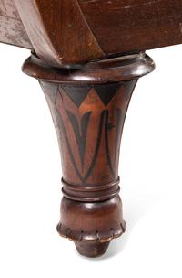 A Late Regency Mahogany and Ebony-Inlaid Sofa
