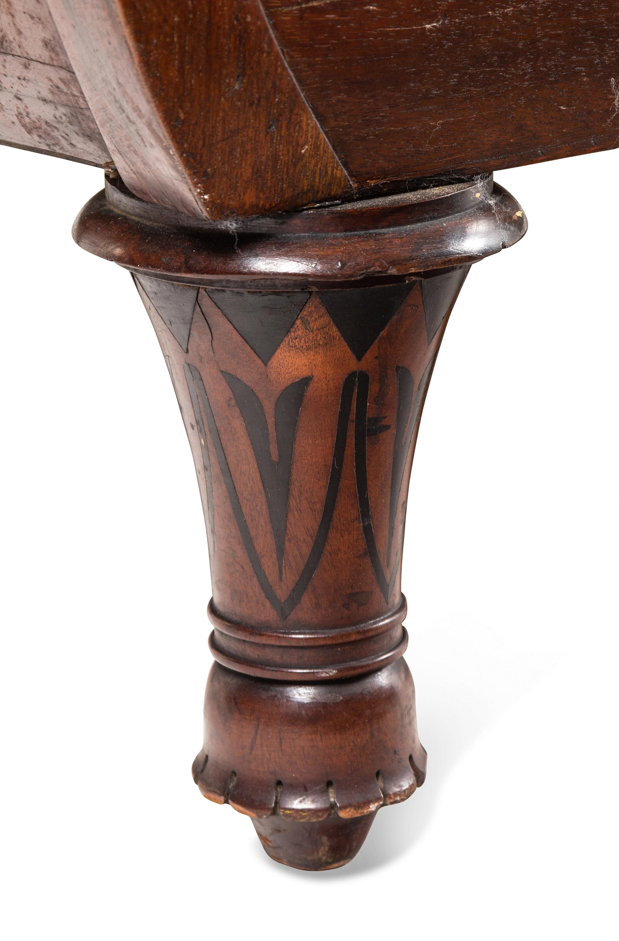A Late Regency Mahogany and Ebony-Inlaid Sofa