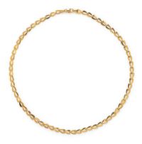 A 14 Karat Yellow Gold Necklace, Italian,