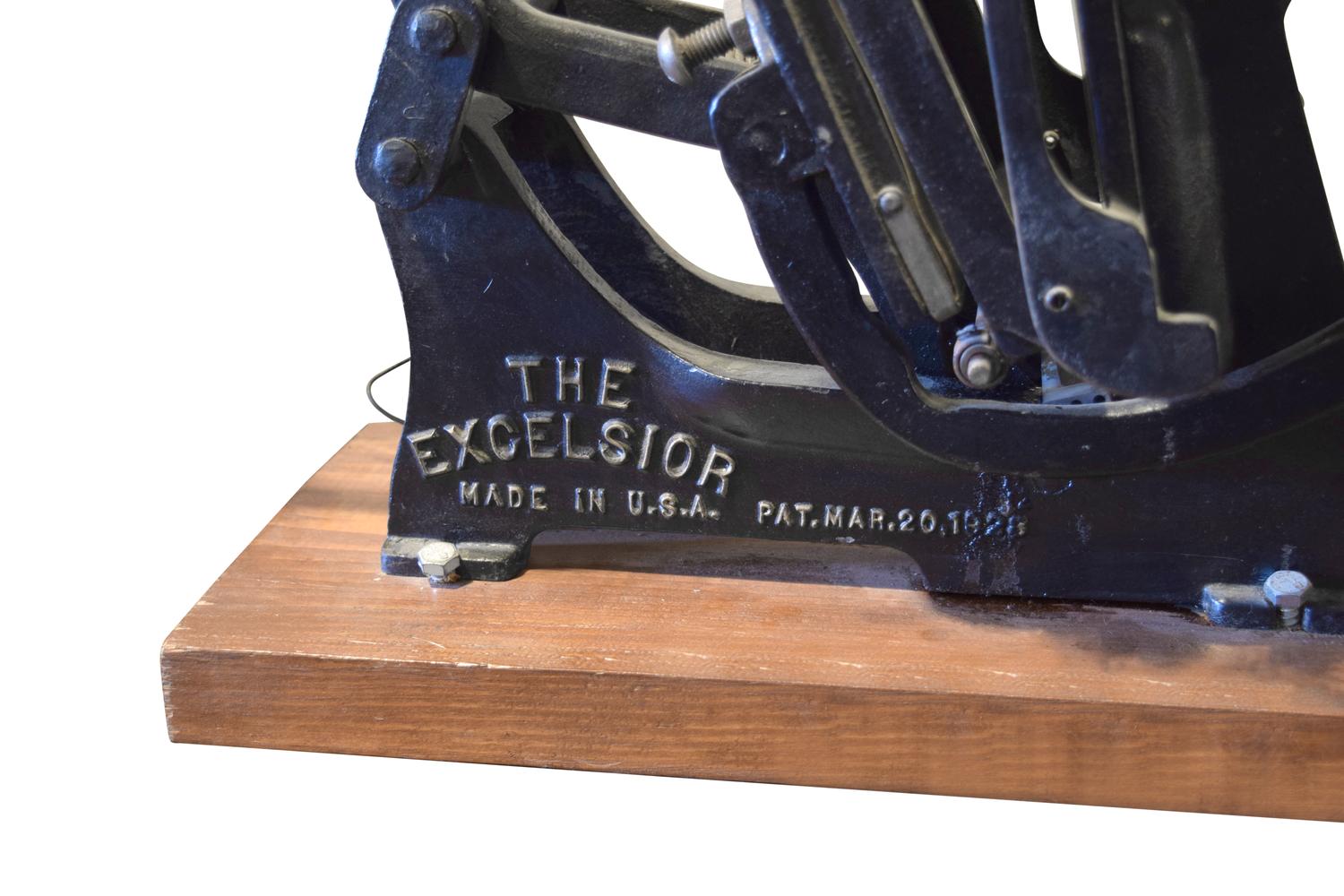 An Iron and Steel Printing Press 23" W x 14" D x 19" H — United States, Circa 1900