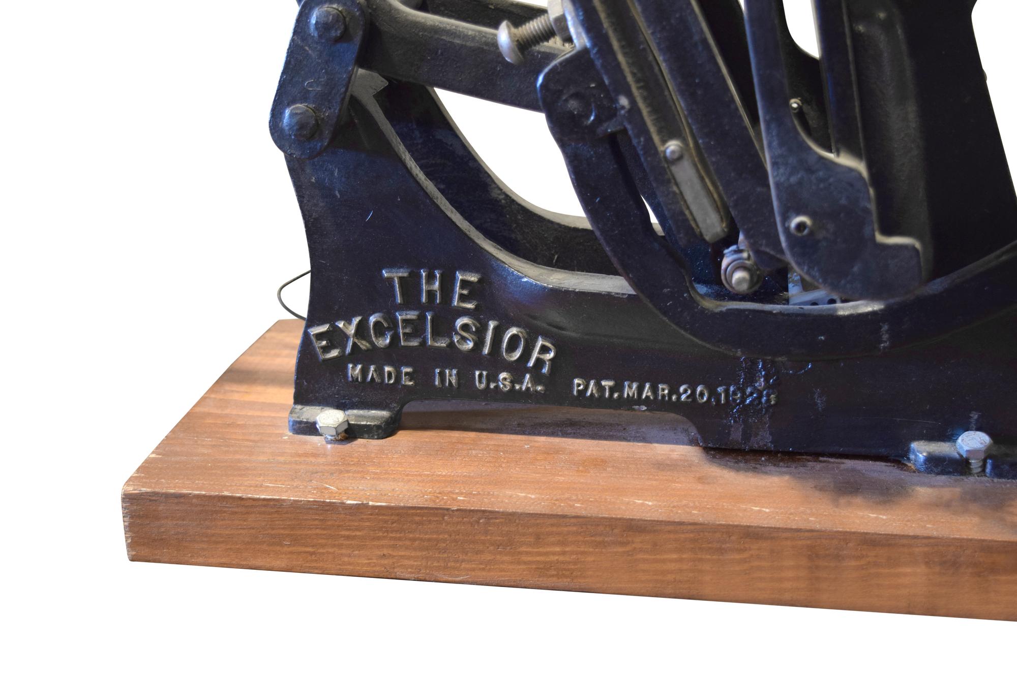 An Iron and Steel Printing Press 23" W x 14" D x 19" H — United States, Circa 1900