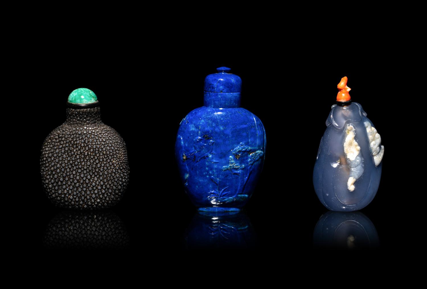Three Chinese Snuff Bottles