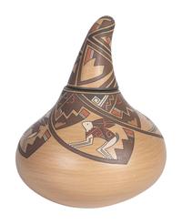 Pottery Gourd, with Rabbits