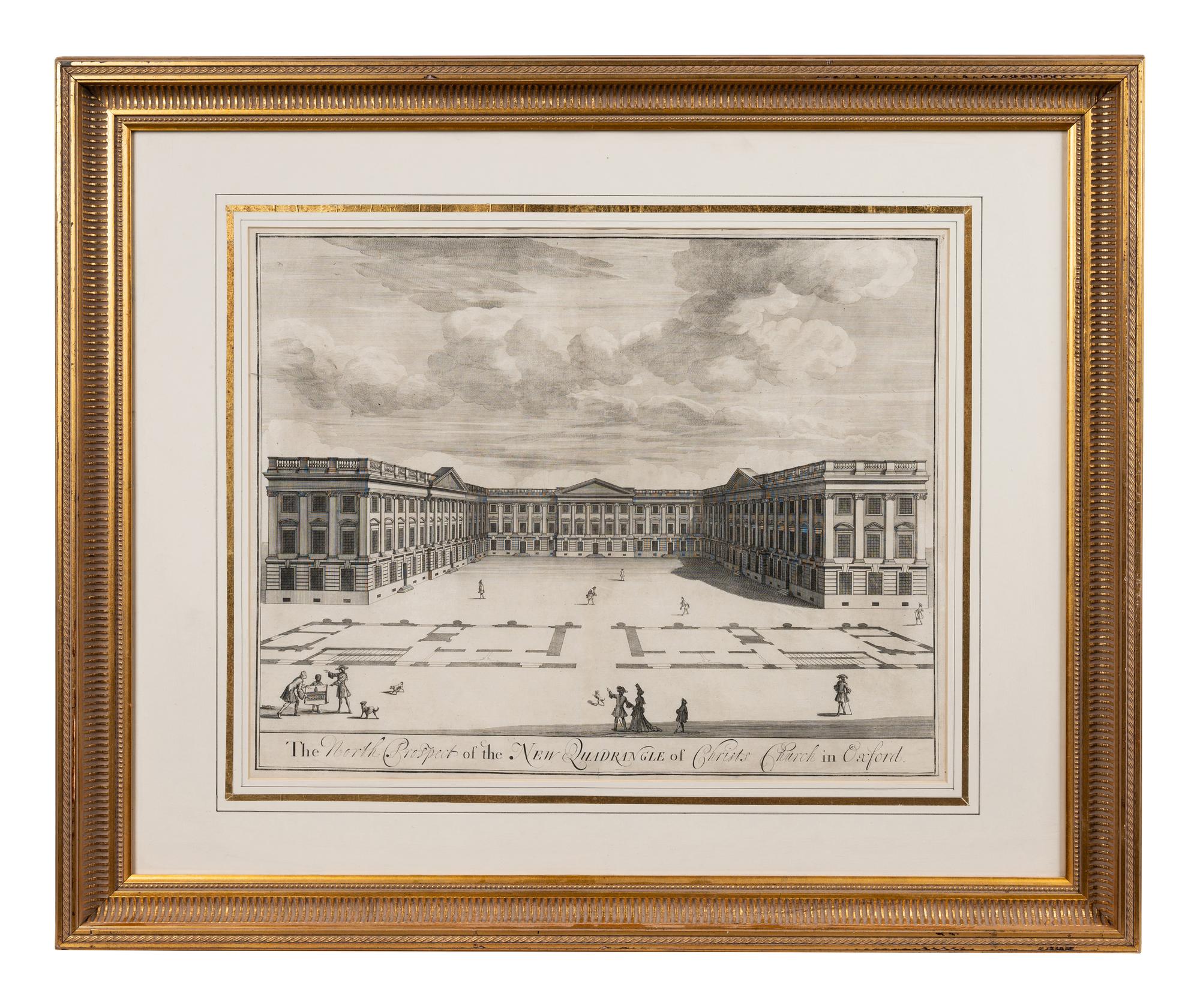 A Collection of Fifteen Engravings with Hand-Coloring of Architectural and Military Scenes