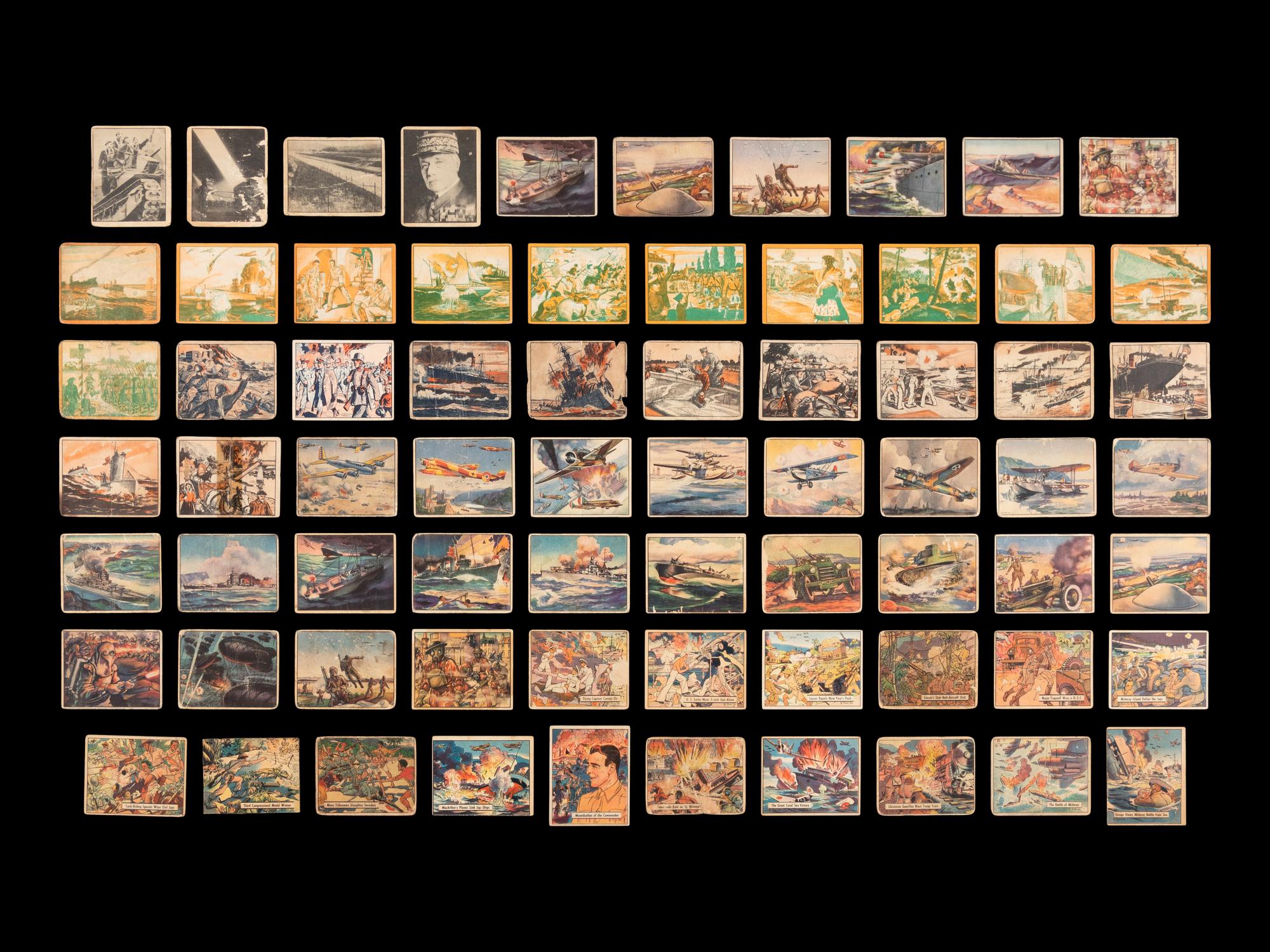 A Collection of 20th Century Non Sport War Cards