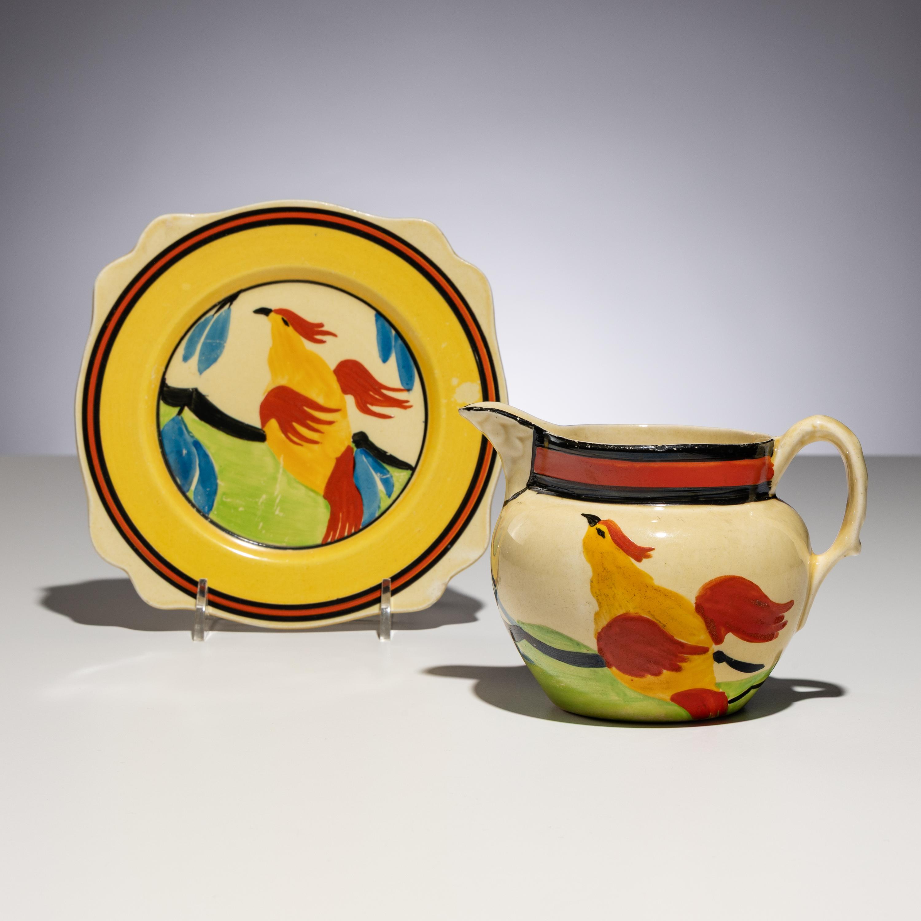 Clarice Cliff (English, 1899–1972) — Bird of Paradise pattern Two Items