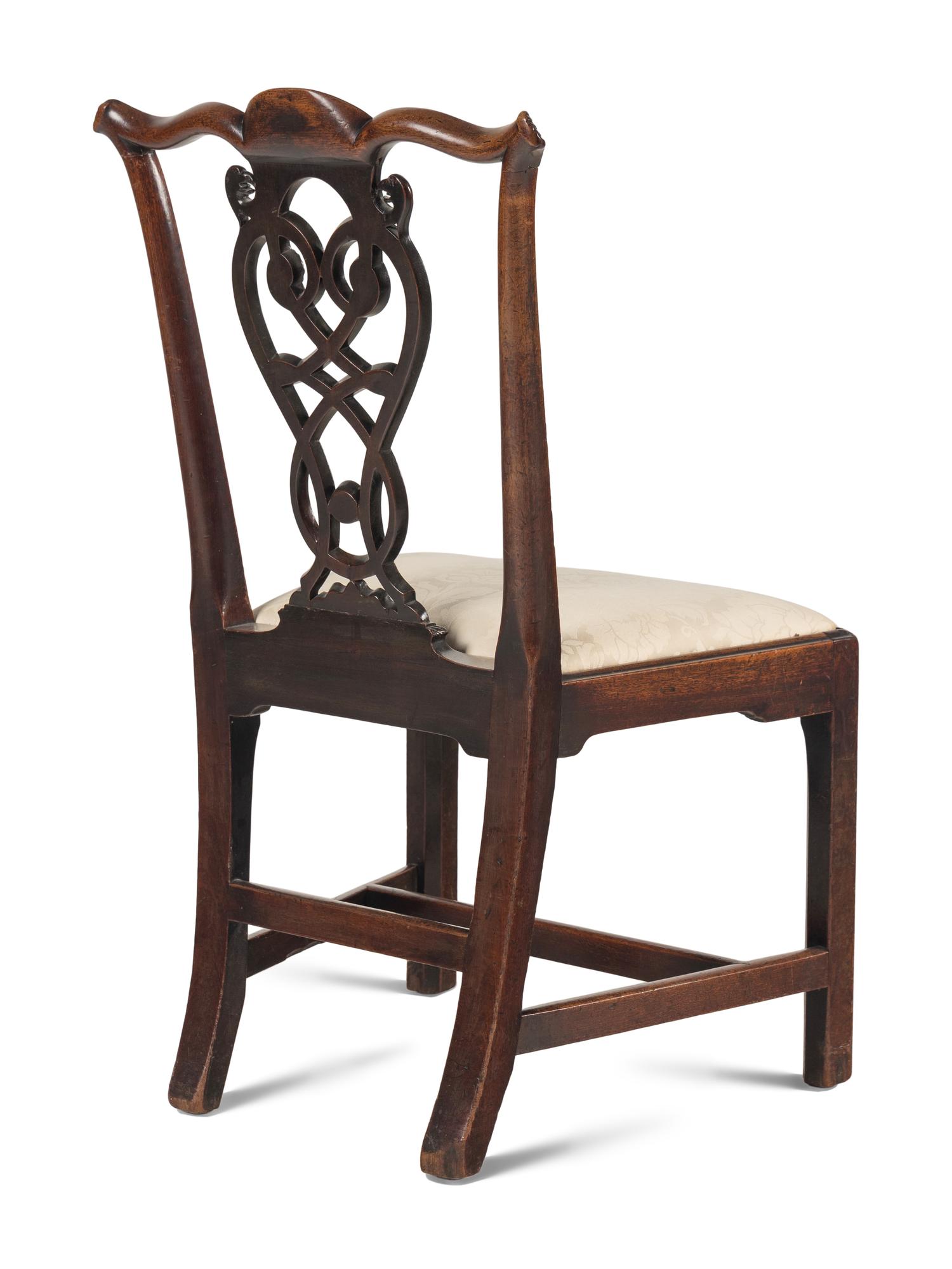 A George III Solid Mahogany Side Chair