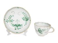 Eleven Meissen Porcelain Teacups and Saucers — PRIMARILY 20TH CENTURY