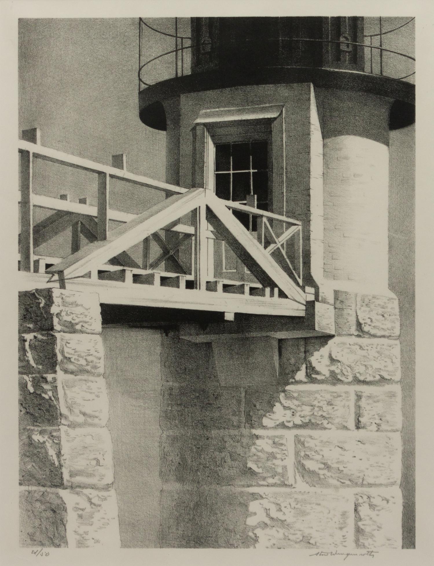 A group of six prints of Port Clyde, Maine ( Fog Bell; Corbett's Pond , 1965; Ebb Tide , 1944; Harbor at Port Clyde , 1939; Marshall's Point , 1939; Tower Door, Marshall Point Lighthouse , 1954)