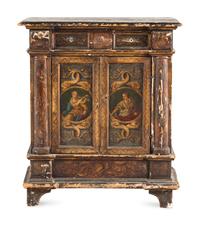 An Italian Painted Console Cabinet