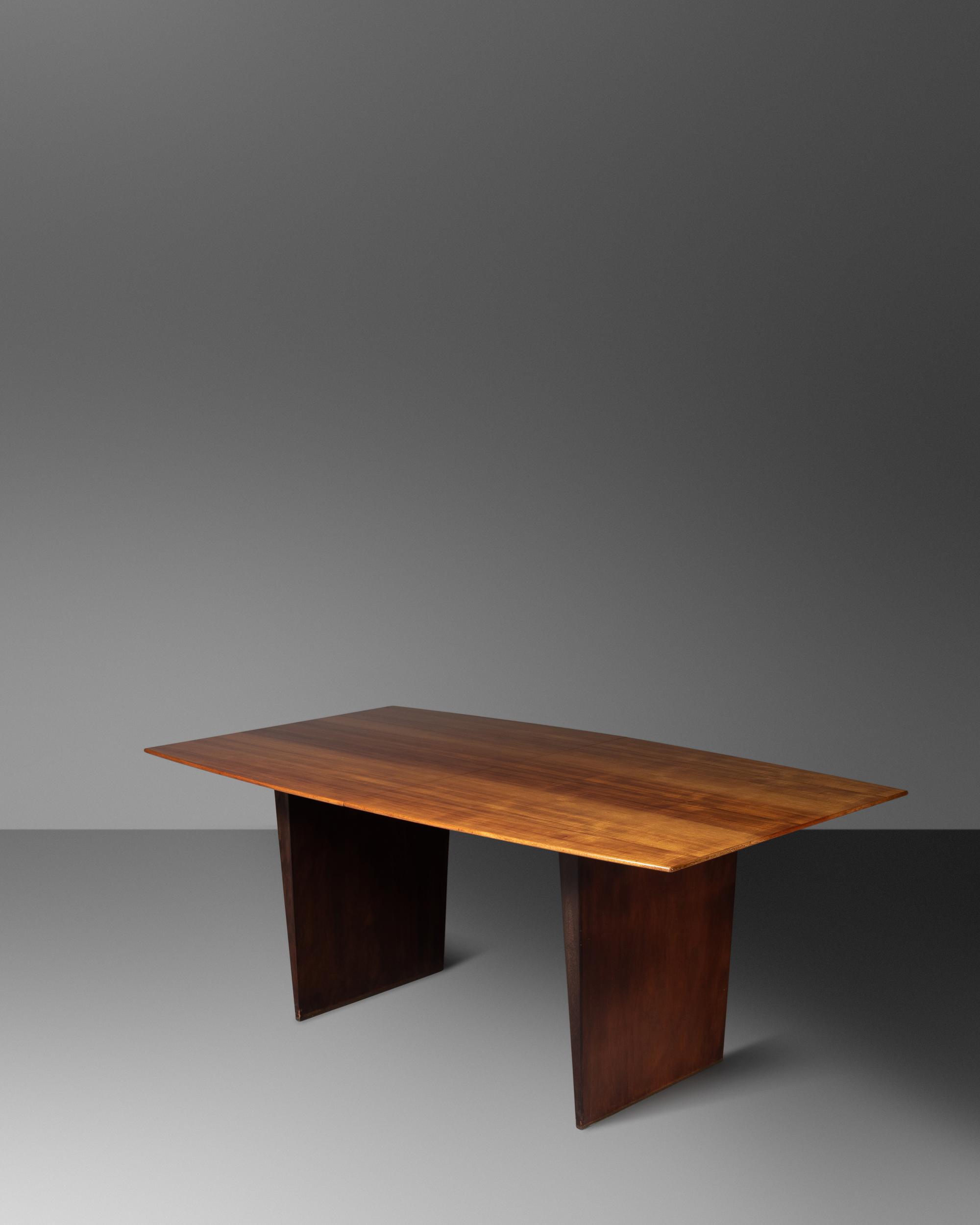 Dining Table, model 5461, with Three Leaves, Dunbar, USA