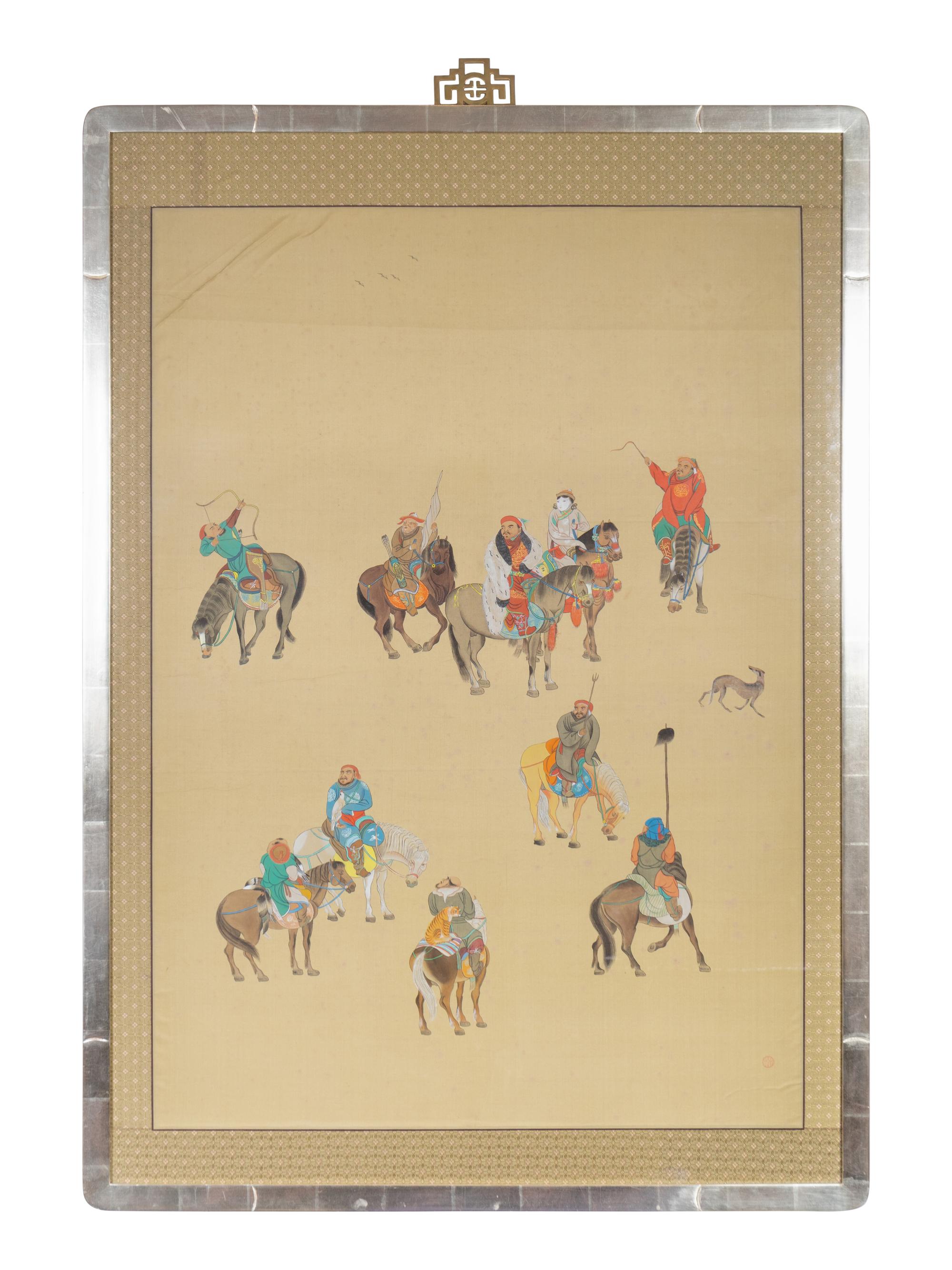 A Chinese Work on Silk — 20TH CENTURY