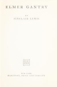 [Literature] Lewis, Sinclair. Elmer Gantry