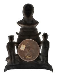 [POLITICS]. Cast bronze mantle clock commemorating the late President William McKinley.