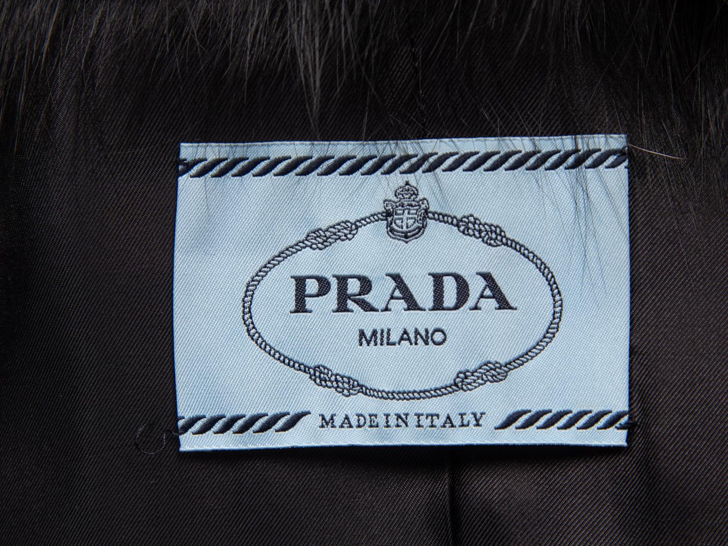 PRADA, FUR COLLAR CROP JACKET, A/W 2013