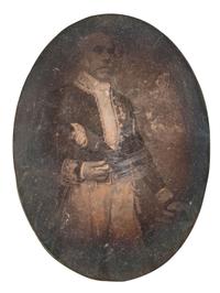 [EARLY PHOTOGRAPHY] -- [MILITARIA]. Daguerreotype portrait of a French soldier. April 1870.