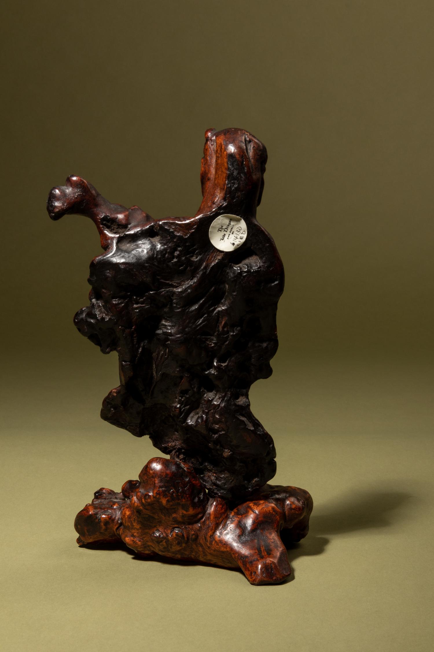 A Carved Natural Root Figure of an Immortal