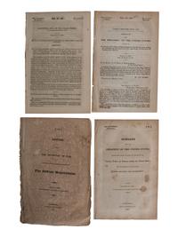 [NATIVE AMERICANS]. A group 10 items involving Native American treaties, rights, and management.