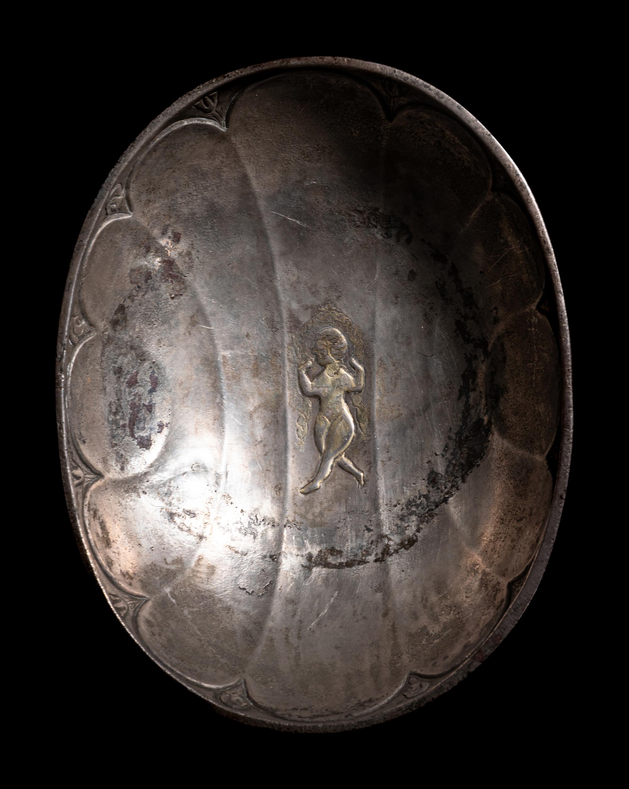 A Sasanian Silver-Gilt Lobed Bowl