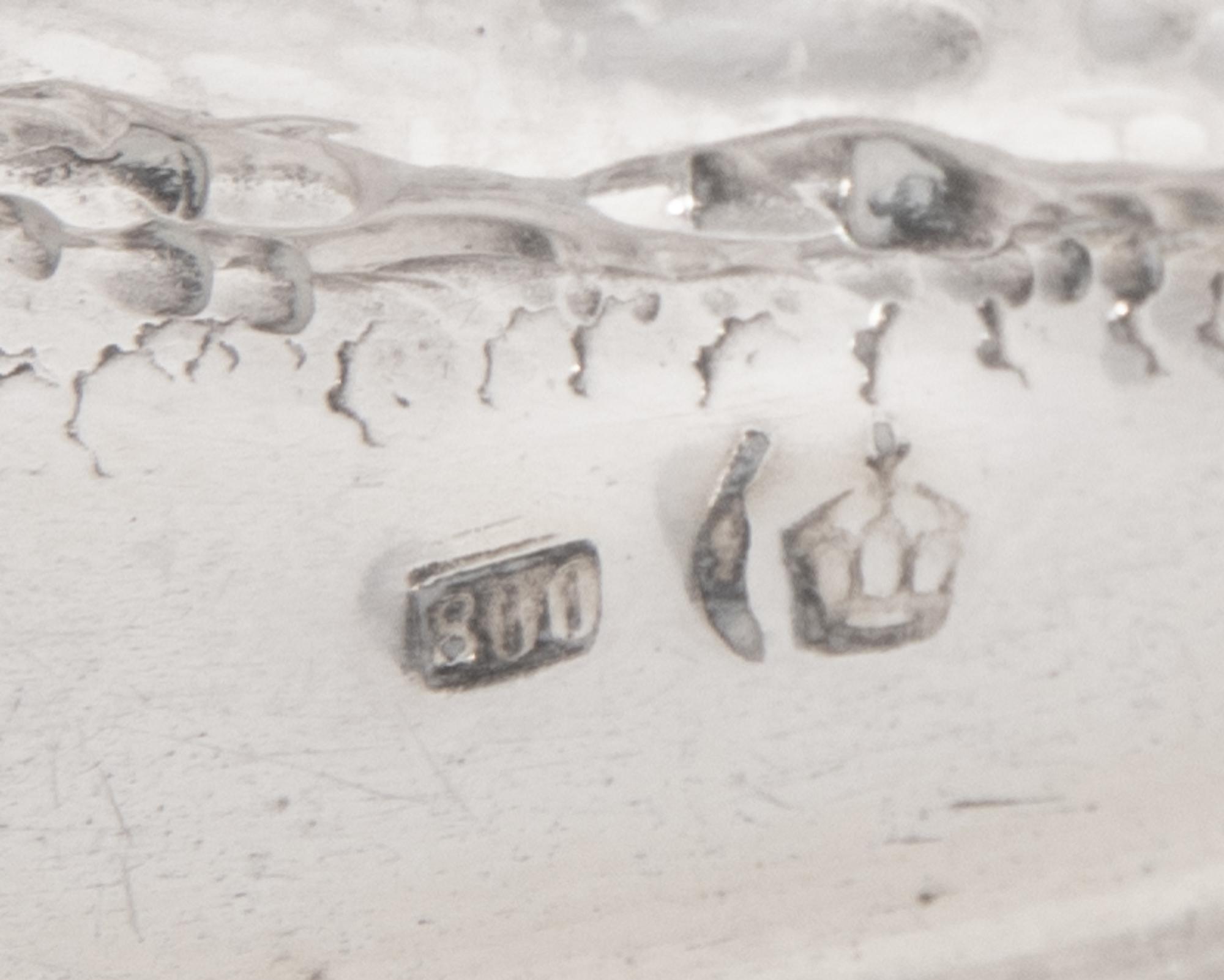 A Group of German Silver Table Articles