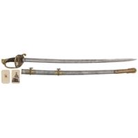 Ames Model 1850 Staff & Field Officers Sword Presented to Major W.G. Bartholomew 27th Mass Infantry - Twice POW & WIA with Two CDV's