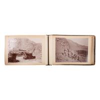 [CALIFORNIA]. Album showing the construction of the first water viaduct to Los Angeles. [Near Fort Tejon, CA]: N.p., 24 March-7 June 1896.