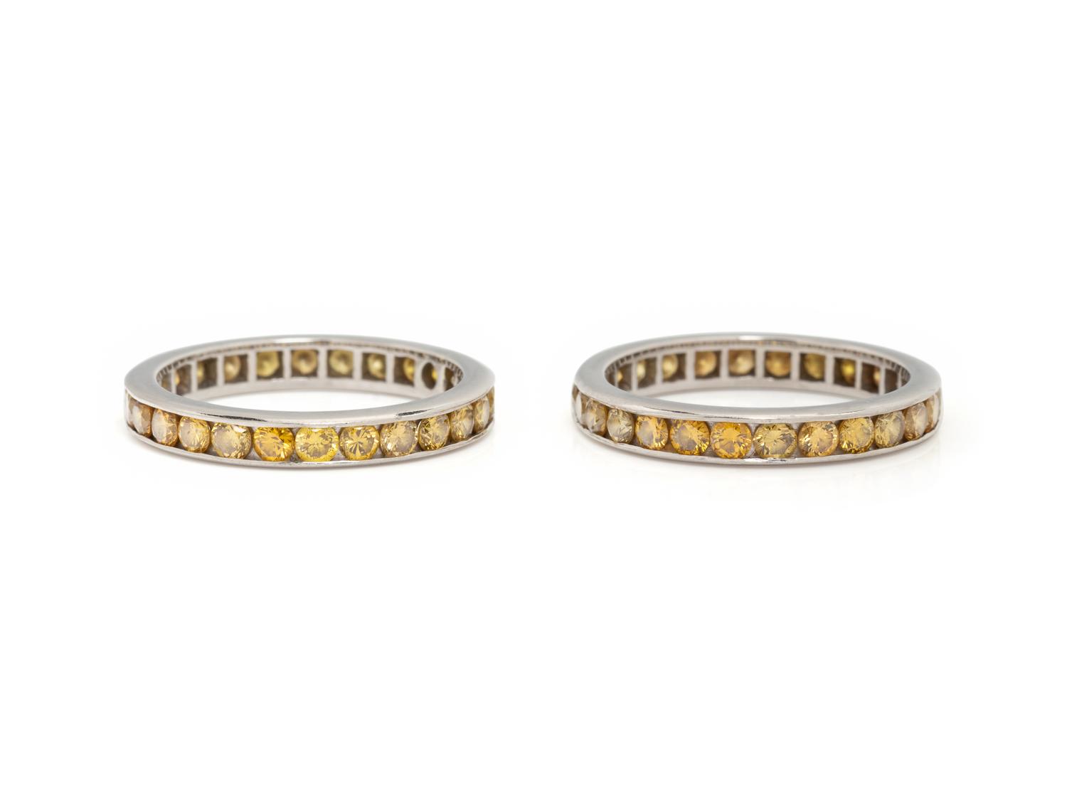 YELLOW DIAMOND ETERNITY BANDS