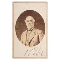 Robert E. Lee, Unpublished Autographed CDV