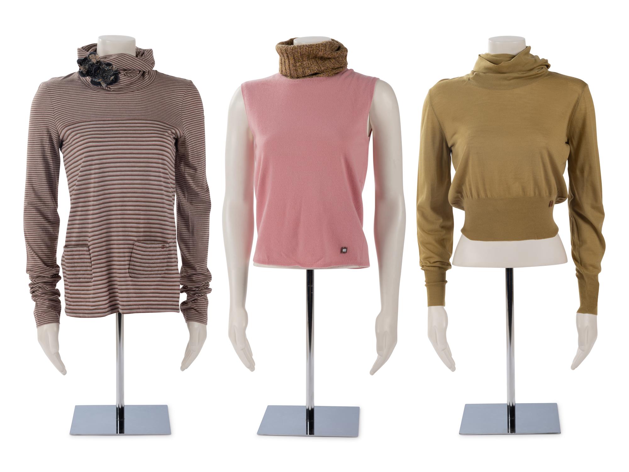 Three Chanel Knit Tops, Fall 2001-2005