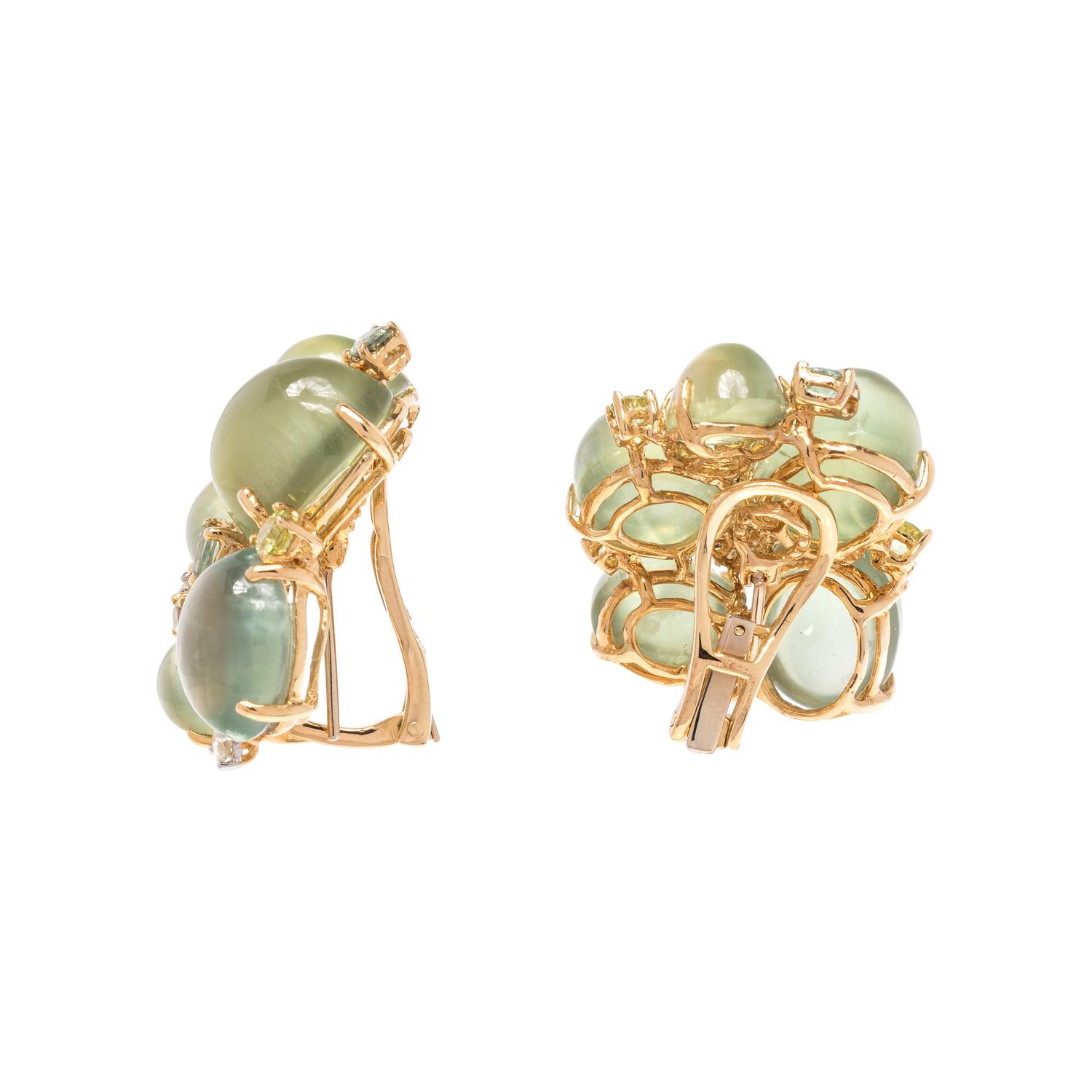MULTIGEM AND DIAMOND CLUSTER EARCLIPS