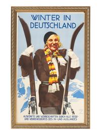 [TRAVEL]. HOHLWEIN, Ludwig, artist. Winter in Deutschland. Munich, ca early 1930s.