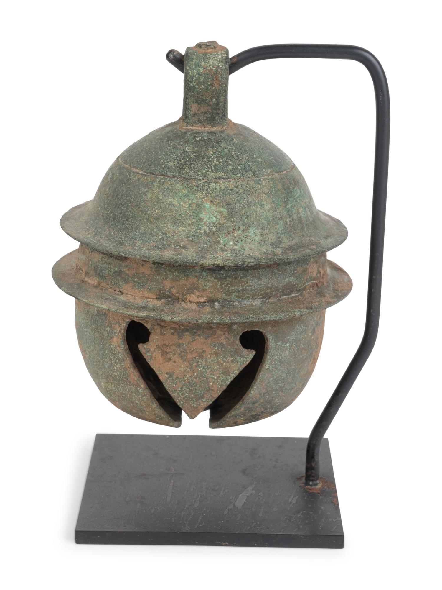 A Khmer Bronze Buffalo Bell — 12TH/13TH CENTURY