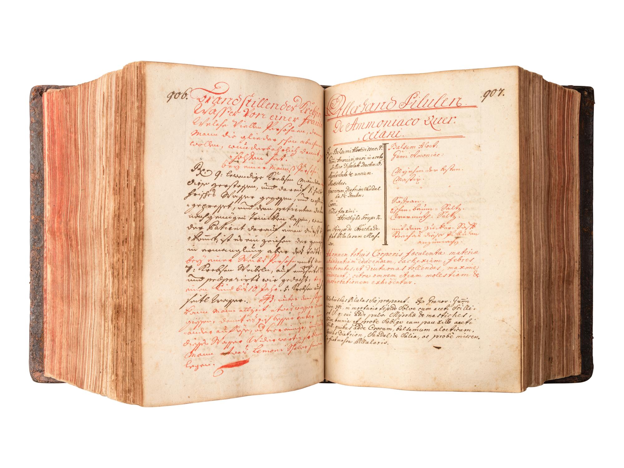 [MANUSCRIPTS - MEDICINE]. MOHR. A large compendium of medical and surgical treatments and cures for “different infirmities of human life,” kept by a practicing physician. [Vienna?, ca 1799-1818].