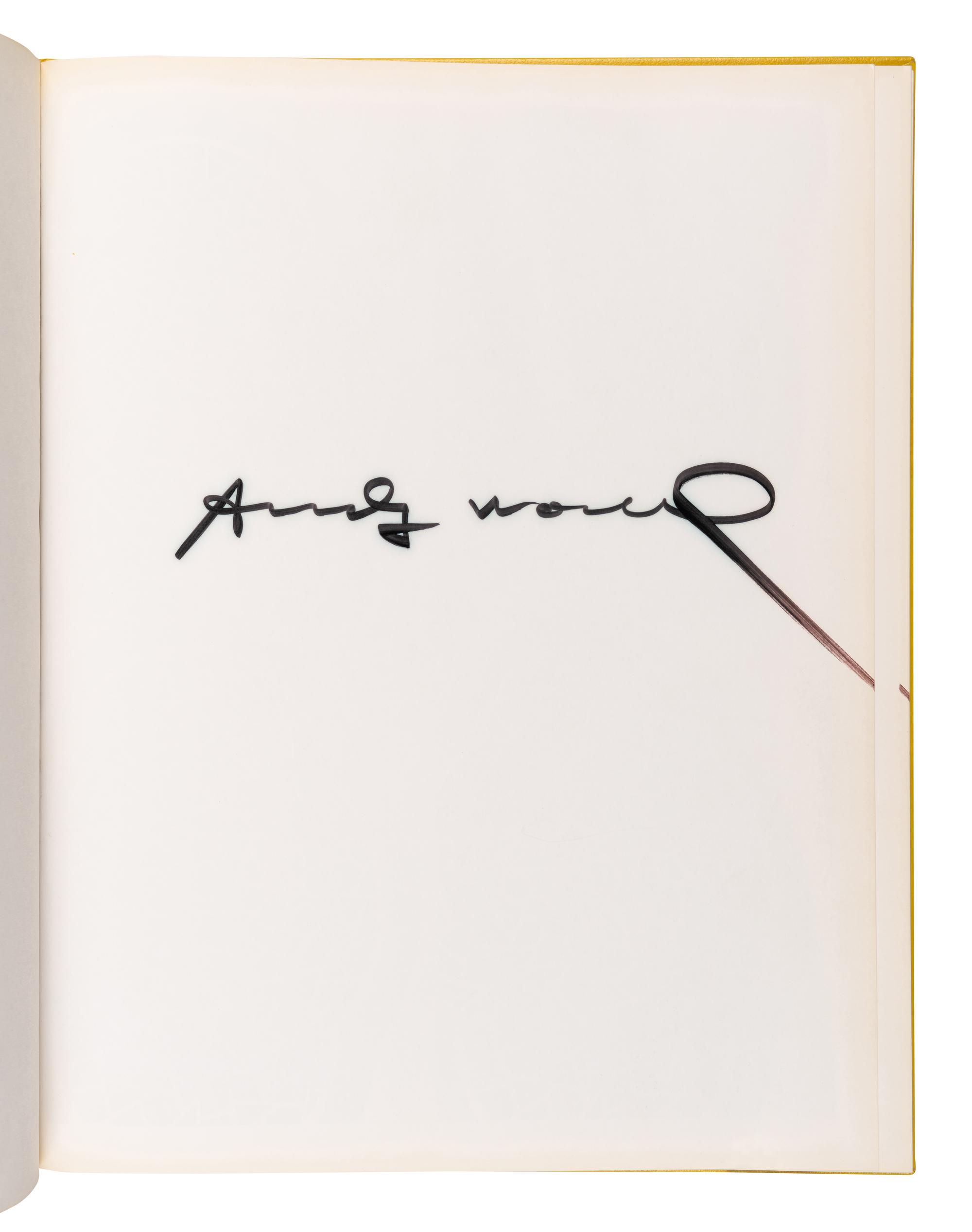 [ARTIST'S BOOK] -- [WARHOL, Andy (1928-1987)]. Stephen KOCH (b. 1941). Andy Warhol Photographs . New York: Robert Miller Gallery, [1987].