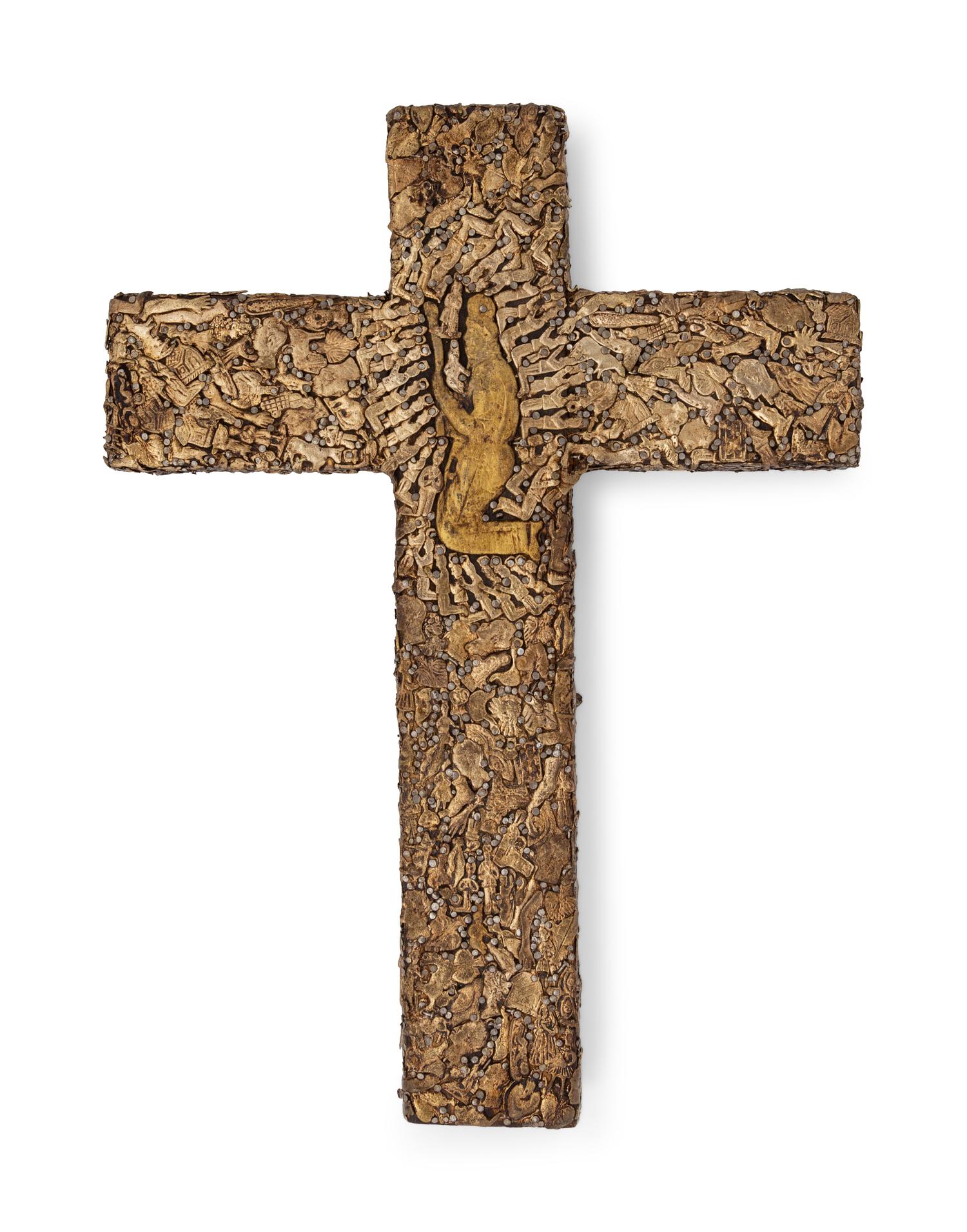 A Pressed Brass Cross